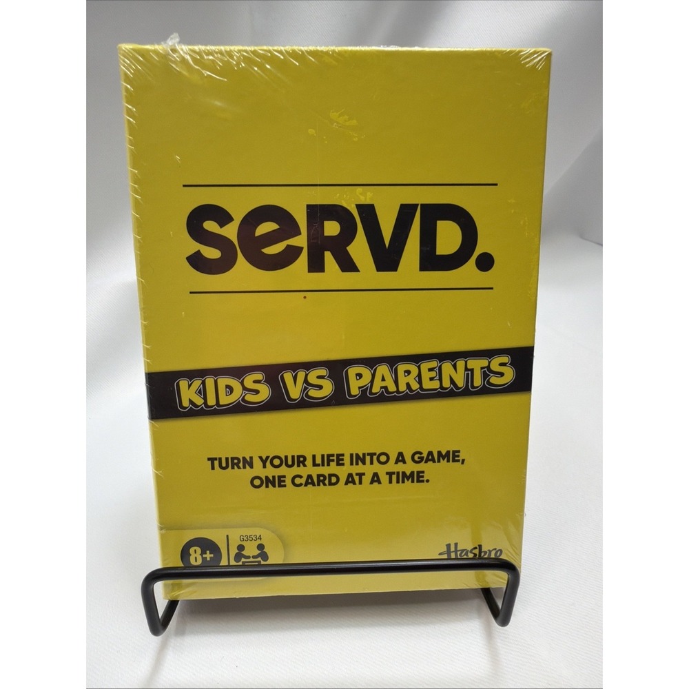 Hasbro Games SERVD Kids vs Parents Card Game - New
